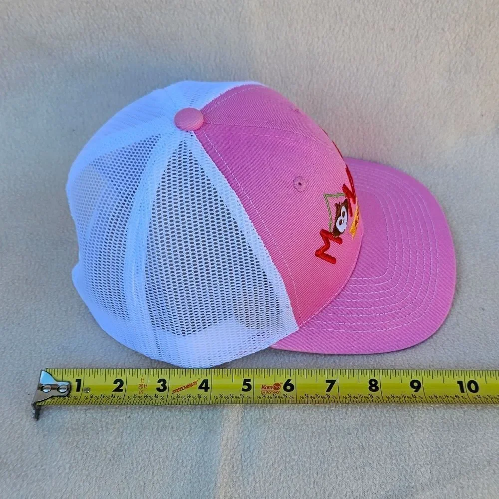 Monkey's Aspen Pink and White Adult Trucker Hat